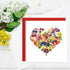 Quilling Card 3D Color Unique Handmade Art - Design Greeting Card for Christmas Birthday Anniversary (Rose Heart)