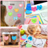 Roowest 600 Sheets Valentines Day Heart Sticky Notes, Heart Notepads, Colorful Sticky Pad for Home