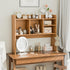 6 Shelves3-Tier Nova Microdermabrasion Wooden Desktop Bookshelf with Desk Organizer Hutch for Computer Desk, Home