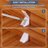 0.8"x0.8"x0.7" 50 PATIKIL Plastic Corner Braces, Pcs L-Shape Shelf Support Corner Brace Nylon Right Angle Brackets