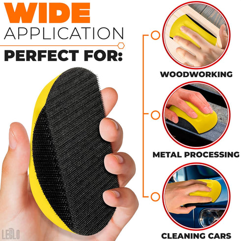 2Pcs Mouse Sanding Blocks for Wood, Auto Body Tools Hand Woodworking Tool Sanding Pads for Craftsmen