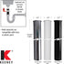Plumb Pak PP905W Sink Tailpiece, 1-1/2 In Dia X 6 In L, Flanged, PVC, White
