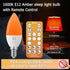 E12 Bulbs 1600K Bulbs, 5W (4 Packs) Amber Sleep Light with Remote Control, Candelabra Blue Light Blocking Light