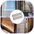 Tweruna 80 (1.60.5cm/0.60.2inch) PCS Plantation Shutter Repair Kit, Plantation Shutter Staples, Replacement Louvers