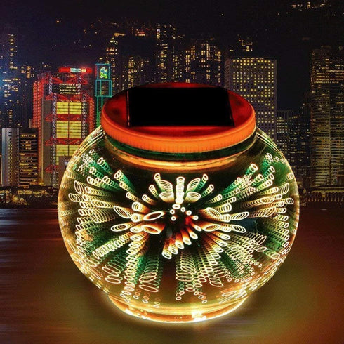 EONLYX Solar Outdoor Table Lamp, Solar Powered Mosaic Glass Ball Garden Lights Waterproof