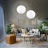 19.68" Lampshade(1 Pack) White Round Paper Lanterns, Chinese/Japanese Paper Lantern Pendant Light, Large Hanging Paper