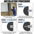 MorningRo 49 18-8 Set Walls(1/4-20 1-1/2 Inch) Piece Kit - Hurricane Shutter Hardware Hurricane Sidewalk Bolt Kit