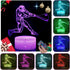 Baseball Man 3D Night Light for Kids for Teens Boys Girls Birthday