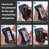 Exterior Outdoor Waterproof Hide Wall Mounted Key Safe Box, Key Storage Lock Box (Black)