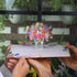 Paper Love 3D Floral Arrangement Pop Up Card, Gift for Birthday, Wedding, Anniversary, 5" x 7" Cover