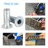 24pcs 1/4-20 Multi-Grip Rivet Nuts, Pre-Bulbed Shank Flat Head Threaded Insert Nut for Industrial Fasteners