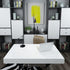 Glossy White Peel and Stick Wallpaper, Waterproof Self Adhesive Contact Paper 15.8" x 197" for Cabinet and Countertop