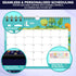 Decorably 24 Months Magnetic Calendar 2024-2025, 11x8.5in for Refrigerator, Magnet Calendar for Fridge