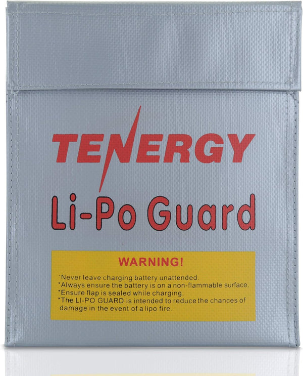 Tenergy Lipo Bag, Fire Retardant Lipo Battery Bag for Charging and Storage,