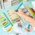 Teacher Sticky Note A5 Notebooks Pens Stationary Set: Teacher Appreciation Gift, Spiral Notebooks, Black Gel Pen,