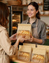 5.1"x3.9"x 11.0" Packaging (100, FireKylin Bakery Bags with Tin Tie Tab Lock Bread Bags for Homemade Bread Cookie Bags