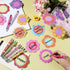 Geyee Flower Theme Sticky Notes and Pens Set, Colorful Memo Pads & Ballpoint Pens for School Party Gifts