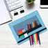 Pencil Pouches, Zipper Binder Pencil Pouch with 3 Holes, 3 Ring Zippered Pocket for School Office
