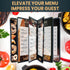 8.5 11 Inch, 6 12 4 Pack Menu Covers x Page View Clear View Menu Holder Transparent Menu Sleeve, Fits Letter Size Paper