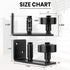 Sliding Barn Door Floor Guide for Bottom Adjustable Roller, 8 Setup Options, Quiet Operations with Felt Strips