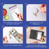 SOUL MAMA A6 Zodiac Budget Binder with Cash Envelopes, Black Aquarius Money Organizer, Rose Gold Stickers