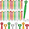 Christmas Ballpoint Pens Bulk, 64 Pcs with Inspirational Quotes, Candycane, Gingerbread, Snowflake for Office Supplies