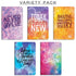 Elan Publishing Company Field Notebook/Pocket Journal - 3.5"x5.5" - Watercolor Inspiration Covers - Lined Memo Book - Pack of 5