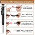 Hiboom 3 Pack Carpenter Pencils Set, 24 Refills, Mechanical Pencil with Built-in Sharpener for Woodworking