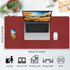 Office/Home.31.5"x 15.7" Bloss Red Leather Desk Mat Protector,Large Mouse Pad,Dual-Side Use Mouse Pads,Office Desks