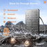 35FT IP54 10+1 Bulbs, Dimmable addlon Solar String Lights Outdoor, Waterproof Solar Powered with Remote & USB Port, LED