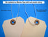 Tags with Elastic String Attached - #5 Manila Paper Label Tags, 4 3/4" x 2 3/8", Box of 200 with Elastic Loop