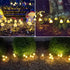 OZS 2PK 32LED 55FT 8 Mushroom Solar Garden Lights Outdoor, Solar String Lights Waterproof with Lighting Modes, Solar