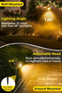 3000K 2 Pack T-SUN Dusk to Dawn Outdoor Lighting, Flag Spot Lights with Photocell Auto On/Off, Waterproof Warm White