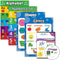 Palace Learning 5 Pack - Preschool Curriculum Kit on CD & ABC Alphabet + Numbers 1-10 + Shapes + Colors Poster Set