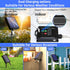 2 Pack 144ft 400 19 New Upgraded Solar Christmas String Lights Outdoor Waterproof Total Led Solar & USB Rechargeable