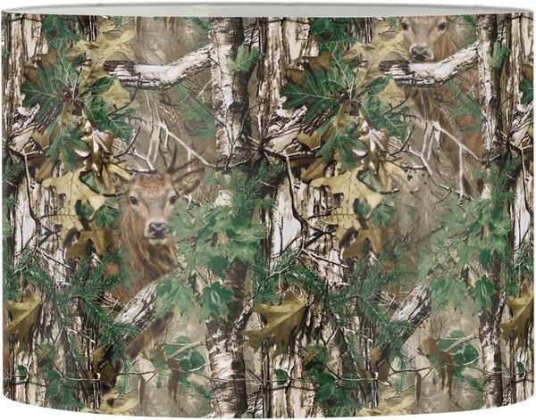 Yzaoxia Green Camo Print Lampshade Jungle Hunter Hunting Camouflage Replacement Linving Room