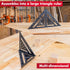 Set, 2PCS 7-Inch Arrow Aluminum Alloy Carpenter Square Rafter Square Layout Tools, Woodworking Triangle Rulers