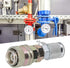 G1/8 Quick Coupling Connector Male Female Threaded Link for Hydraulic Pressure Test Point Adapter Set