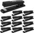 Stapler - 12 Pack Heavy Duty Staplers for Desk, Black Stapler, 25 Sheet Capacity