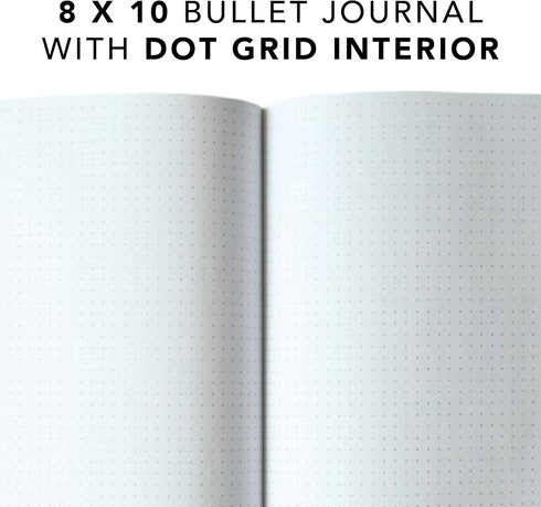 Graphique Happy Dotted Grid Notebook | 120 Pages | Premium Paper | Journal | Diary | Project Planner | 7.5” x 9.75”