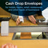Guardian Cashier Deposit Report Envelopes with Gummed Flaps, Pack of 500 Cash Drop Envelopes for Small Businesses