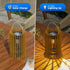 2-Pack Solar Lanterns Outdoor Hanging Portable Table Top Decorative Lamp DIY Lantern Lights Water-Resistant for Outside