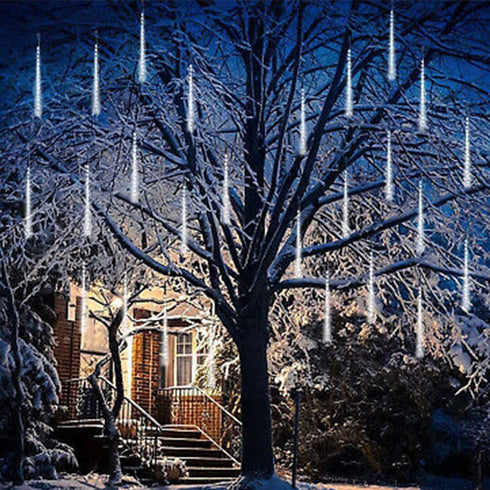 12 Inch 8 288 LJLNION Meteor Shower Lights, Outdoor Icicle Christmas Lights, Tubes LED Iciclelights Snow Falling Light