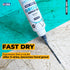 PentaUSA Tile Grout Repair Kit, Dark Grey Grout Filler, Fast Drying Formula, 8.8oz / 250gr with Grout Float