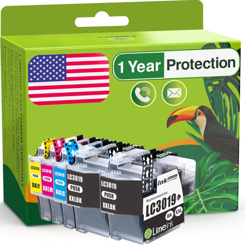 Limeink Compatible Ink Cartridge Replacement for Brother LC3019 XXL High Yield (5 Pack) for MFC-J5330DW MFC-J6530DW