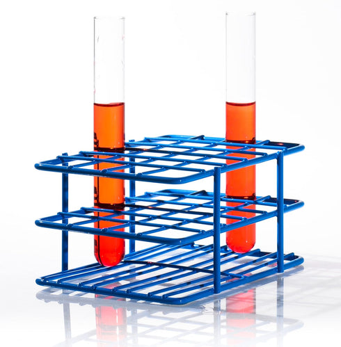SP Bel-Art Poxygrid “Half-Size” Test Tube Rack for 13-16mm Tubes, 24 Places, Blue (F18788-1601)