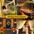 100FT 300 8 LED Christmas Lights Plug in,Outdoor Indoor Waterproof Fairy Lights with Timer and Modes, Connectable