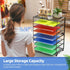 Simple Trending 2 Pack 8-Tier Letter Tray Paper - Mesh Desk File Organizer for Office School Desktop, Black