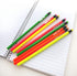 BAZIC Wood Neon Pencils, Unsharpened Rewards Pencil for Writing Drawing (8/Pack)