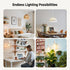 2-Pack 15ft, Cable Matters Hanging Light Cord with Switch - Pendant Light Cord with Plug, White